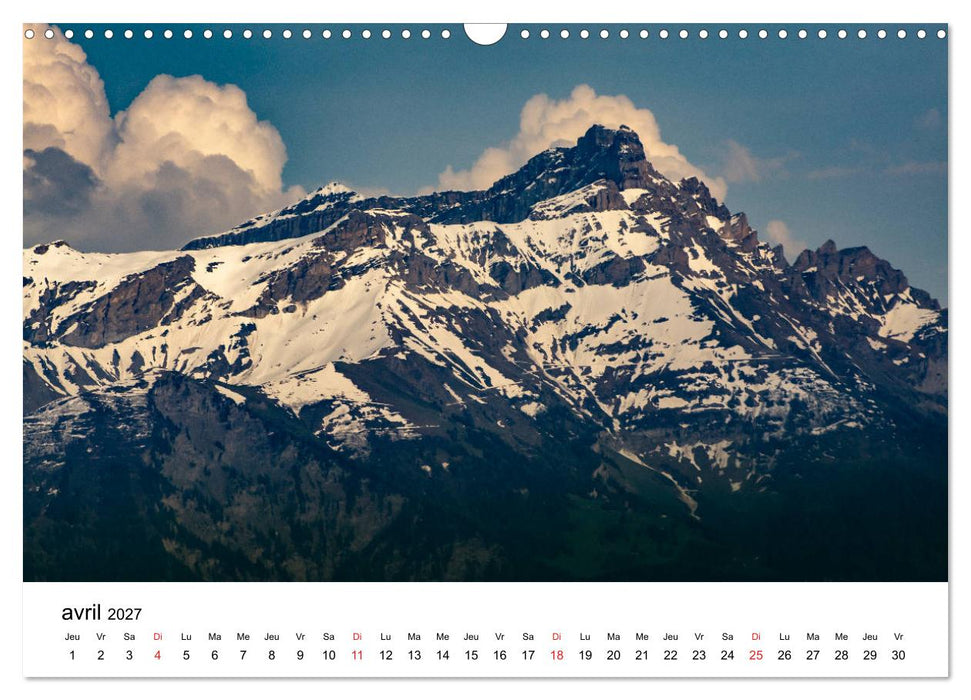 Randonnées en Suisse Les Alpes vaudoises (CALVENDO Calendrier mensuel 2027)