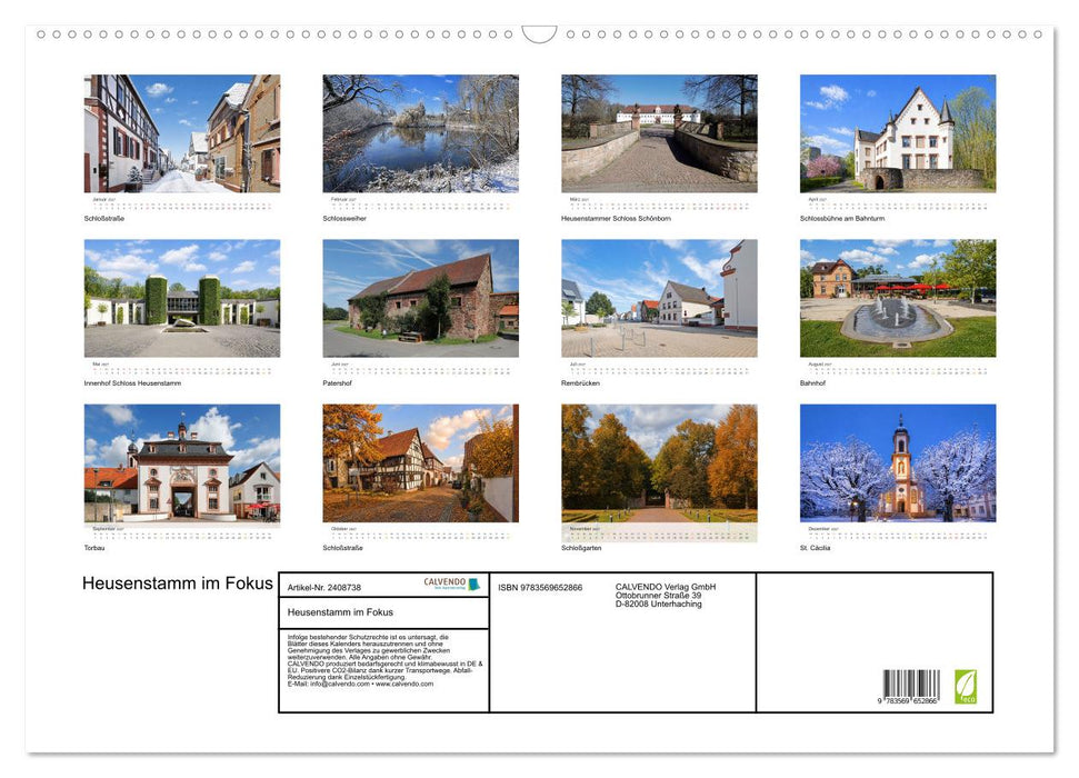 Heusenstamm im Fokus (CALVENDO Wandkalender 2027)