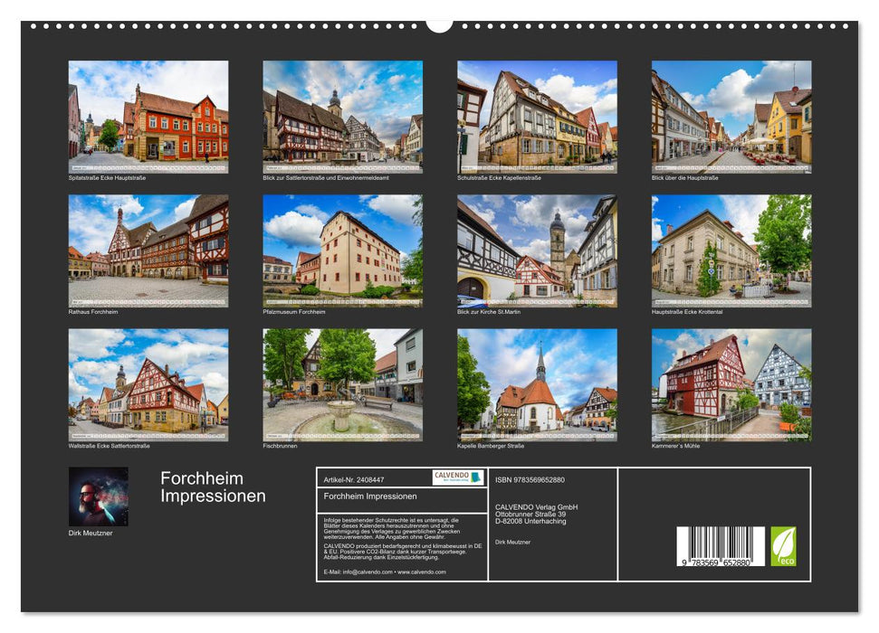 Forchheim Impressionen (CALVENDO Premium Wandkalender 2027)