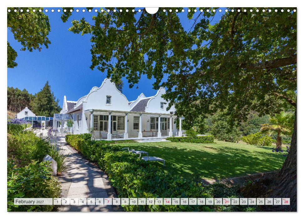 South African Wineries, wine architecture between tradition and modernity (CALVENDO Monthly Calendar 2027)