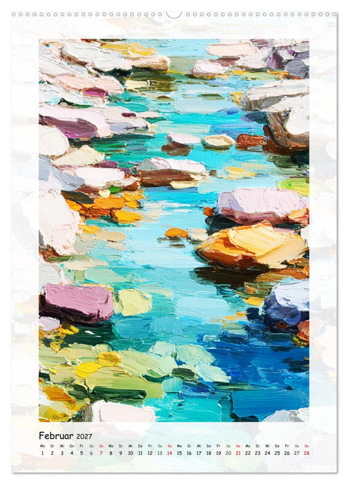 Wasserlandschaften. Im Fluss der Farben (CALVENDO Premium Wandkalender 2027)