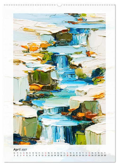 Wasserlandschaften. Im Fluss der Farben (CALVENDO Premium Wandkalender 2027)