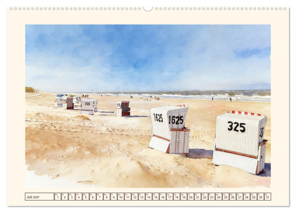 Insel der Sehnsucht - Langeoog (CALVENDO Premium Wandkalender 2027)