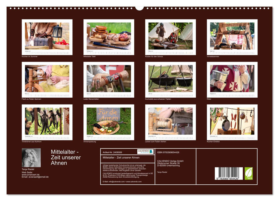 Mittelalter - Zeit unserer Ahnen (CALVENDO Premium Wandkalender 2027)
