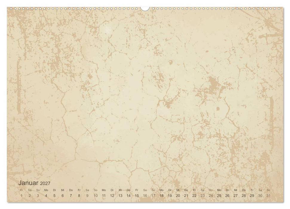 Vintage DIY Bastel-Kalender - Zum Selbstgestalten (CALVENDO Wandkalender 2027)