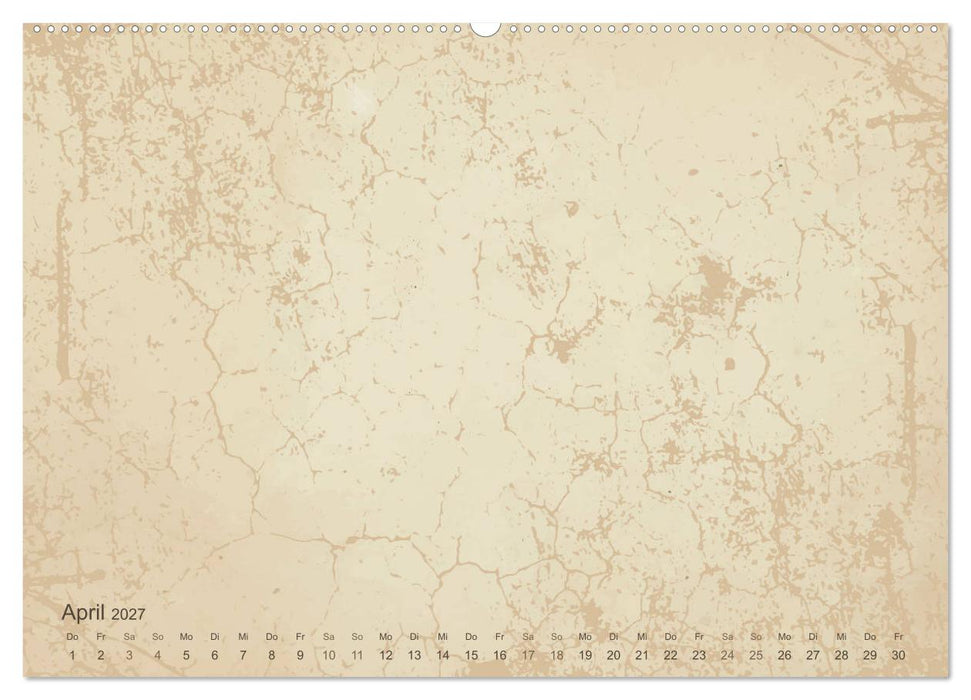 Vintage DIY Bastel-Kalender - Zum Selbstgestalten (CALVENDO Wandkalender 2027)