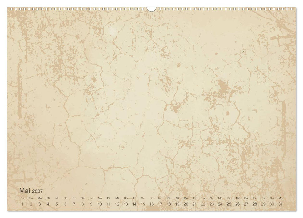 Vintage DIY Bastel-Kalender - Zum Selbstgestalten (CALVENDO Wandkalender 2027)