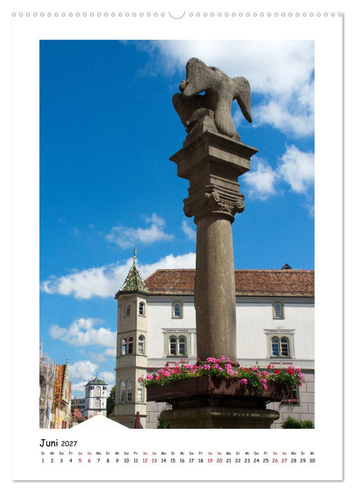 Wangen im Allgäu und seine schönen Brunnen (CALVENDO Wandkalender 2027)