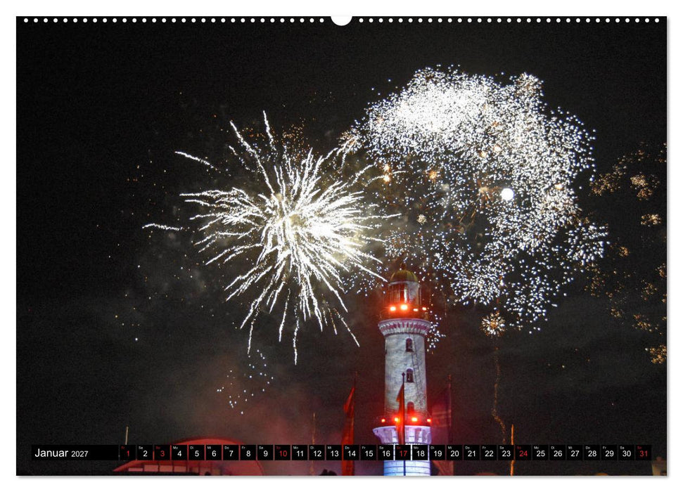 Warnemünde und Rostock, Perlen an der Ostsee (CALVENDO Wandkalender 2027)