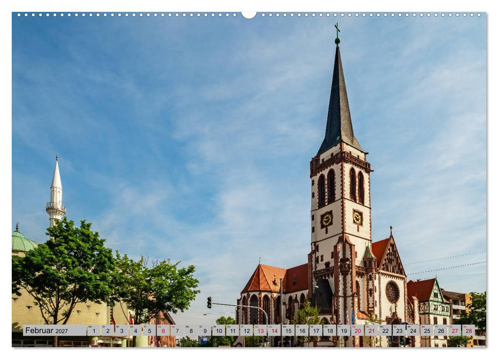 Mannheims Kirchen (CALVENDO Premium Wandkalender 2027)
