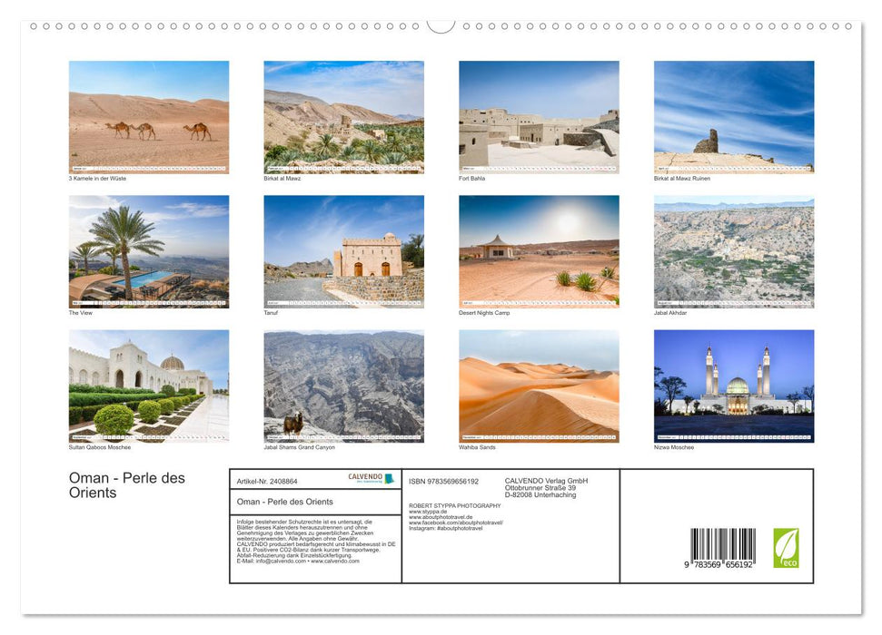 Oman - Perle des Orients (CALVENDO Premium Wandkalender 2027)