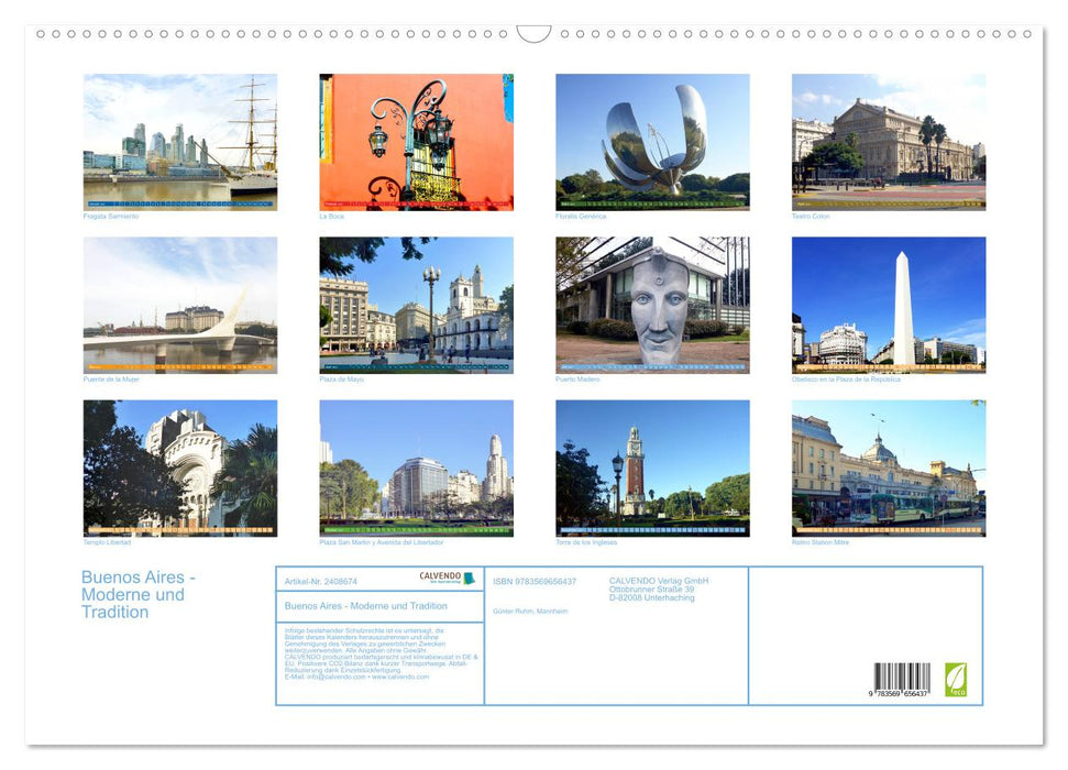 Buenos Aires - Moderne und Tradition (CALVENDO Wandkalender 2027)