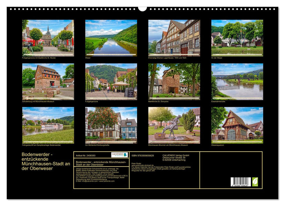 Bodenwerder - entzückende Münchhausen-Stadt an der Oberweser (CALVENDO Wandkalender 2027)