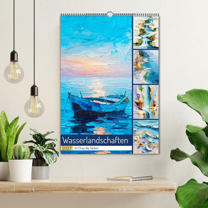 Wasserlandschaften. Im Fluss der Farben (CALVENDO Wandkalender 2027)