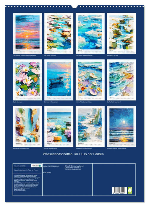 Wasserlandschaften. Im Fluss der Farben (CALVENDO Wandkalender 2027)