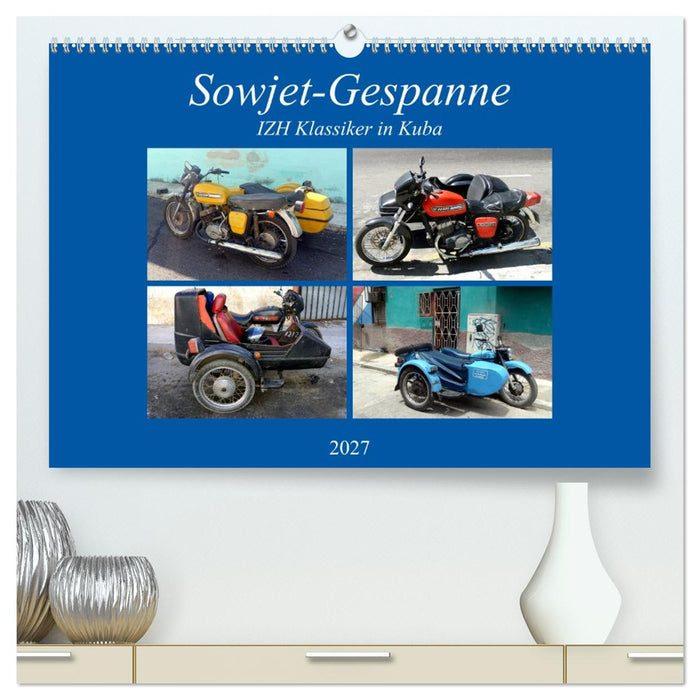 Sowjet-Gespanne - IZH Klassiker in Kuba (CALVENDO Premium Wandkalender 2027)