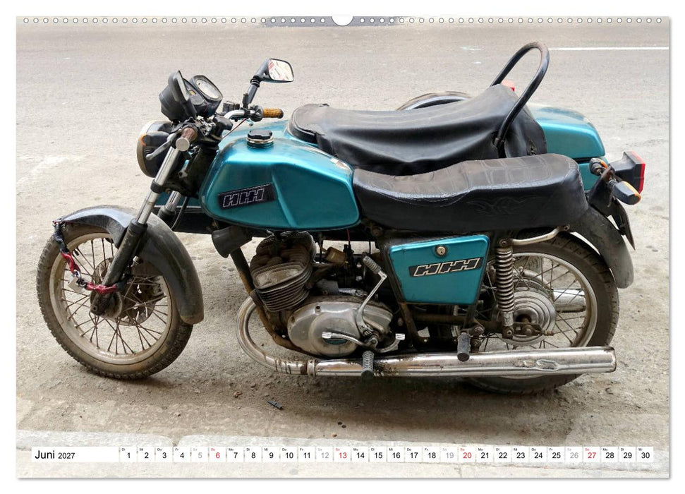 Sowjet-Gespanne - IZH Klassiker in Kuba (CALVENDO Premium Wandkalender 2027)