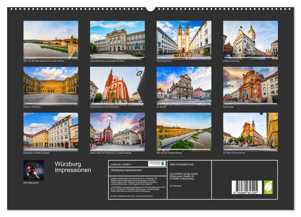 Würzburg Impressionen (CALVENDO Premium Wandkalender 2027)