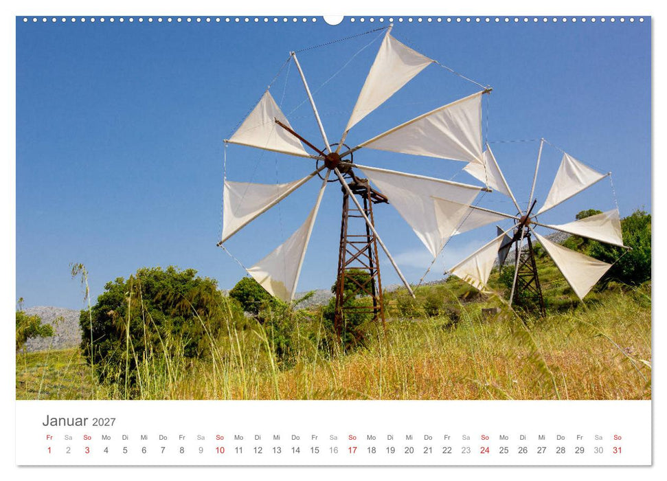 Kreta - Naturlandschaften (CALVENDO Wandkalender 2027)