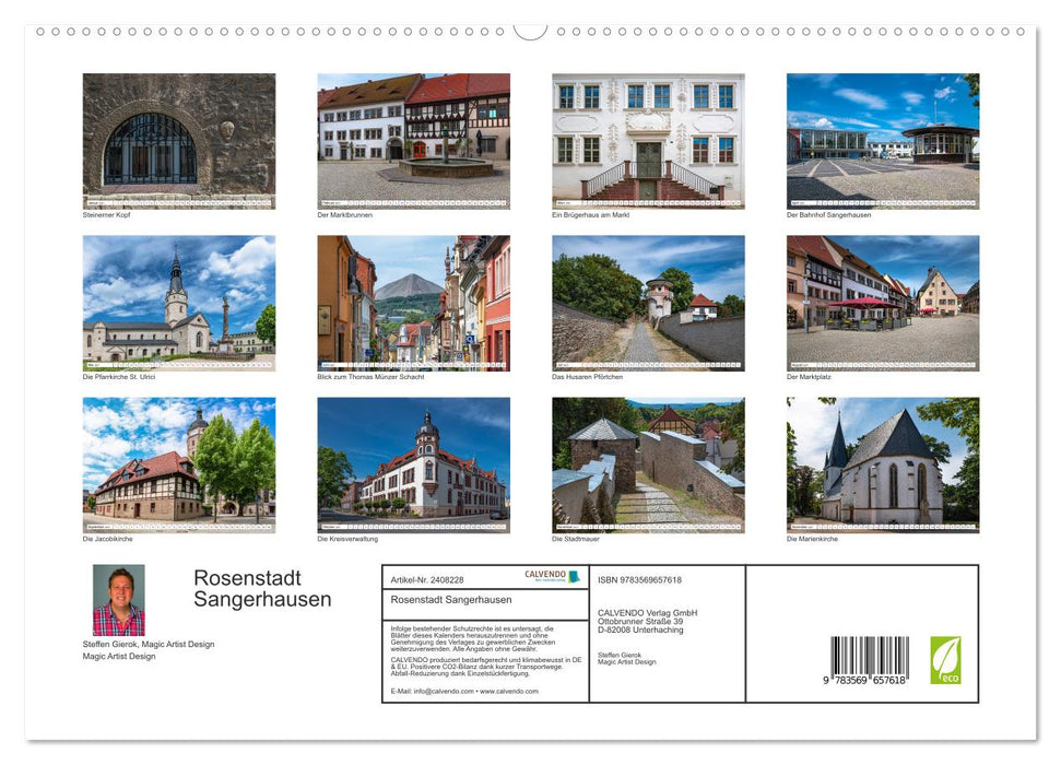 Rosenstadt Sangerhausen (CALVENDO Premium Wandkalender 2027)
