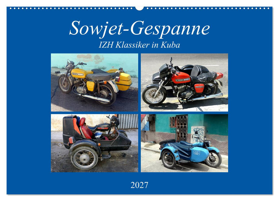 Sowjet-Gespanne - IZH Klassiker in Kuba (CALVENDO Wandkalender 2027)