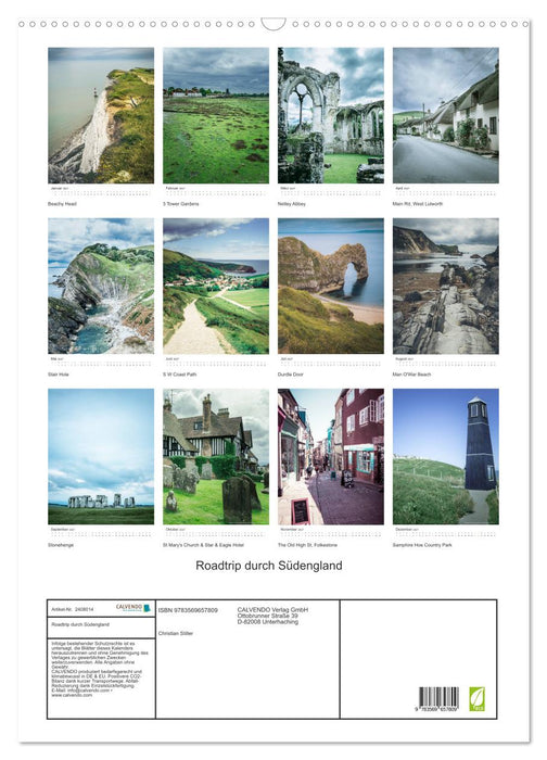 Roadtrip durch Südengland (CALVENDO Wandkalender 2027)