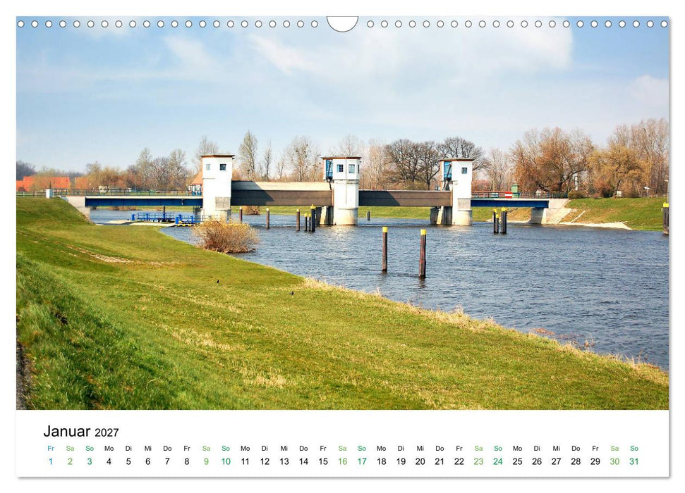 Entlang der schönen Elbe - Jerichow, Tangermünde und Havelberg (CALVENDO Wandkalender 2027)