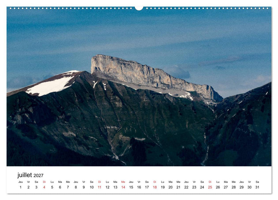 Randonnées en Suisse Les Alpes vaudoises (CALVENDO Calendrier supérieur 2027)