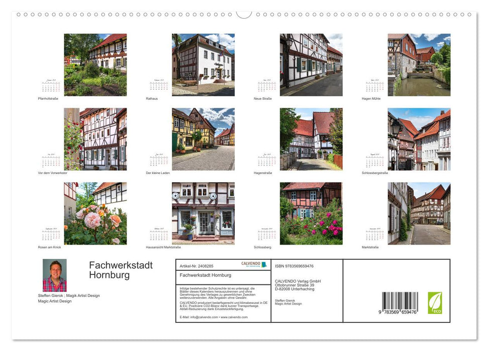Fachwerkstadt Hornburg (CALVENDO Premium Wandkalender 2027)