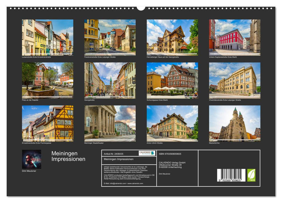 Meiningen Impressionen (CALVENDO Premium Wandkalender 2027)