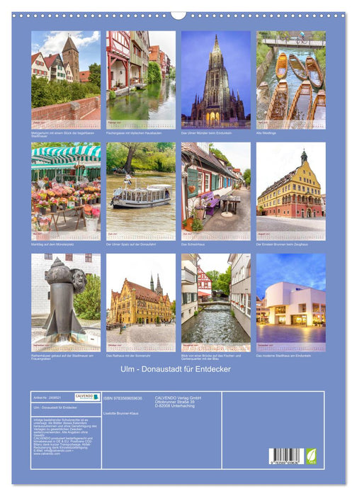 Ulm - Donaustadt für Entdecker (CALVENDO Wandkalender 2027)
