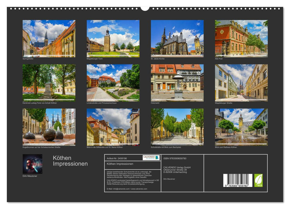 Köthen Impressionen (CALVENDO Premium Wandkalender 2027)
