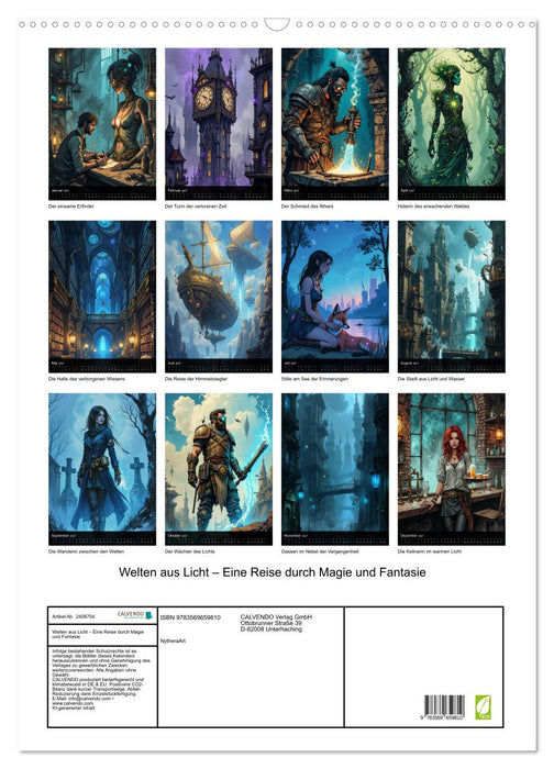 Welten aus Licht – Eine Reise durch Magie und Fantasie (CALVENDO Wandkalender 2027)