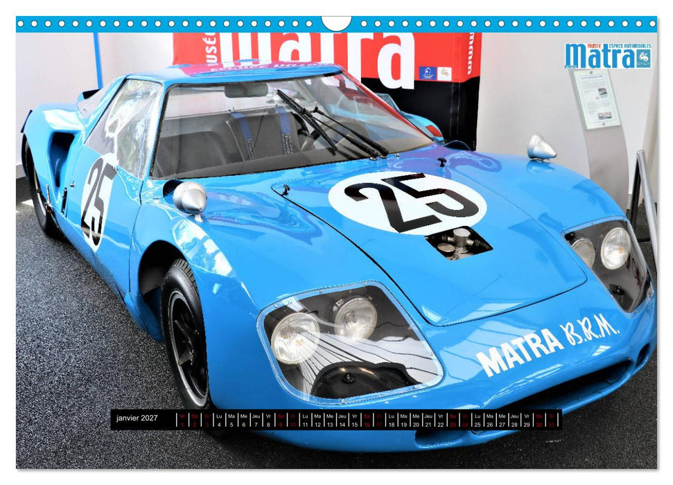 Matra en compétition (CALVENDO Calendrier mensuel 2027)