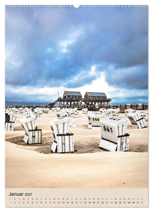 NORDSEEFLAIR - St. Peter Ording und Westerhever (CALVENDO Premium Wandkalender 2027)