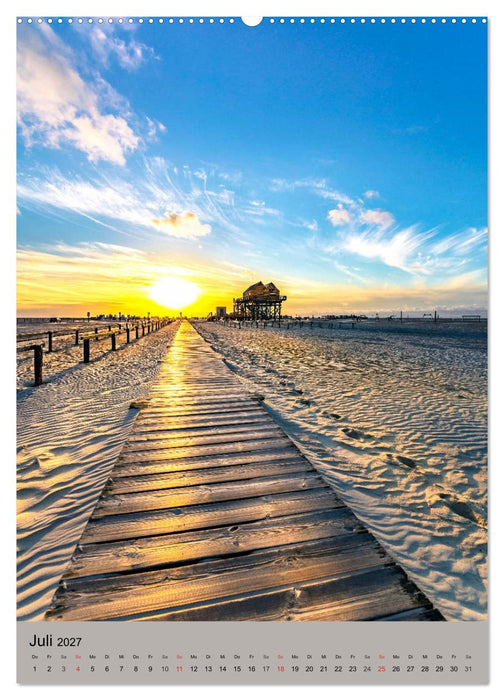 NORDSEEFLAIR - St. Peter Ording und Westerhever (CALVENDO Premium Wandkalender 2027)