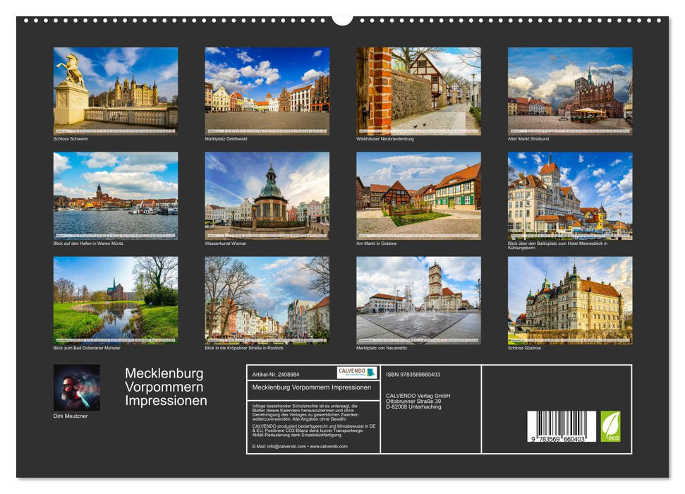 Mecklenburg Vorpommern Impressionen (CALVENDO Premium Wandkalender 2027)