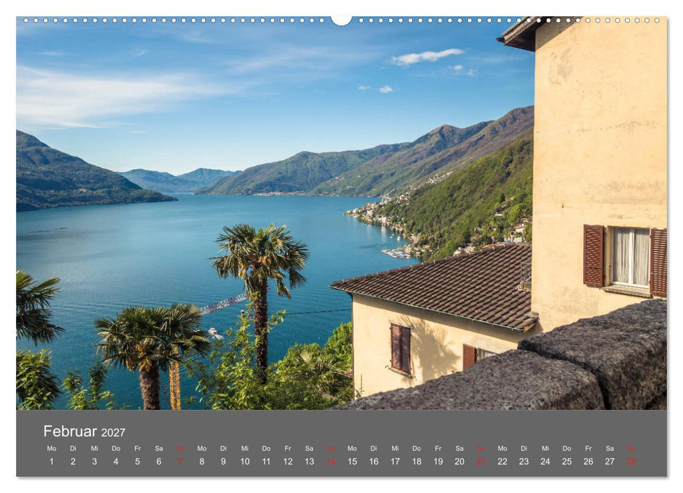 Tessin, zwischen Lago Maggiore und Lugano (CALVENDO Premium Wandkalender 2027)