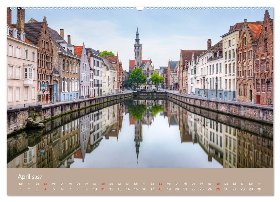 Brügge und Gent, eine Fotoreise durch die zwei Perlen Flanderns. (CALVENDO Wandkalender 2027)