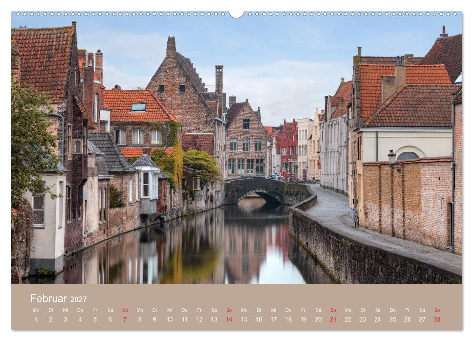 Brügge und Gent, eine Fotoreise durch die zwei Perlen Flanderns. (CALVENDO Premium Wandkalender 2027)