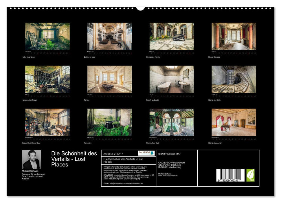 Die Schönheit des Verfalls - Lost Places (CALVENDO Premium Wandkalender 2027)