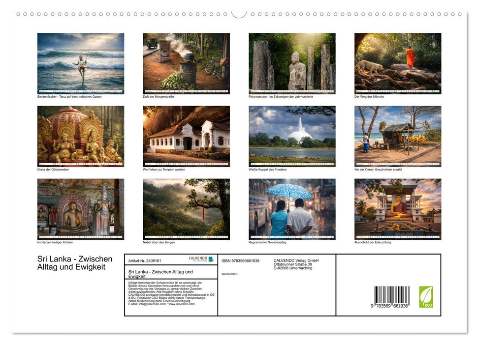 Sri Lanka - Zwischen Alltag und Ewigkeit (CALVENDO Premium Wandkalender 2027)