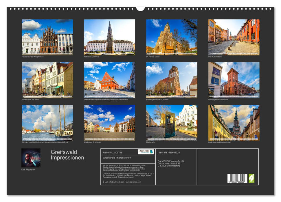 Greifswald Impressionen (CALVENDO Wandkalender 2027)