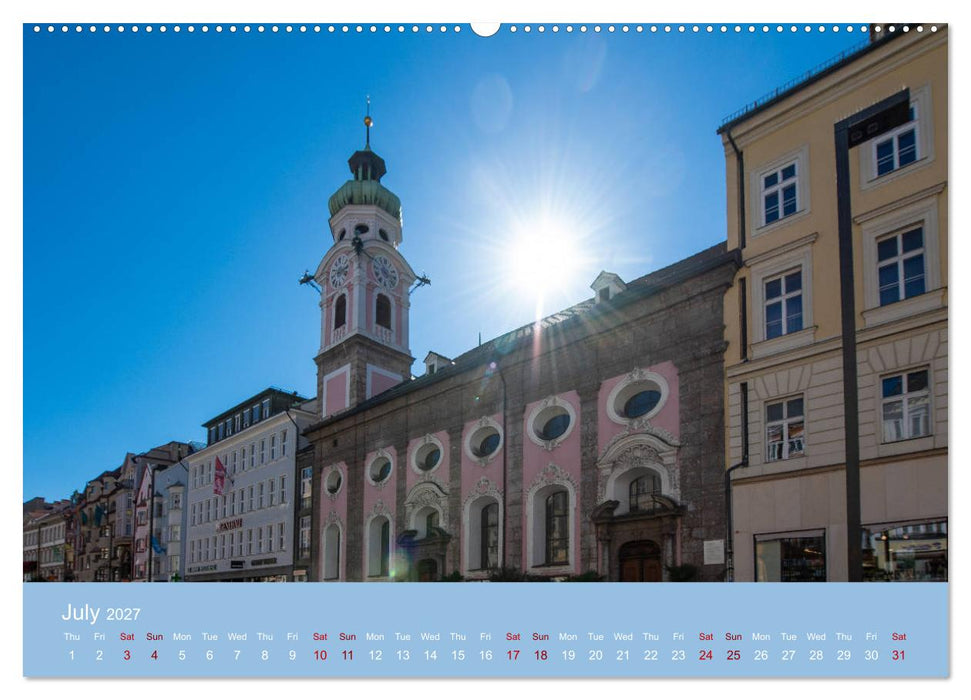 Innsbruck - Austria‘s capital of the alps (CALVENDO Premium-Calendar 2027)
