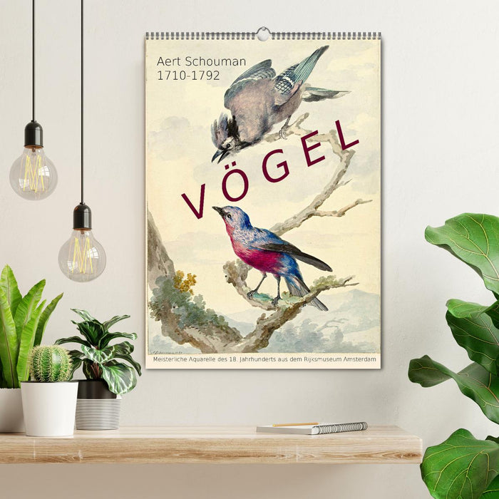 Aert Schouman. VÖGEL (CALVENDO Wandkalender 2027)