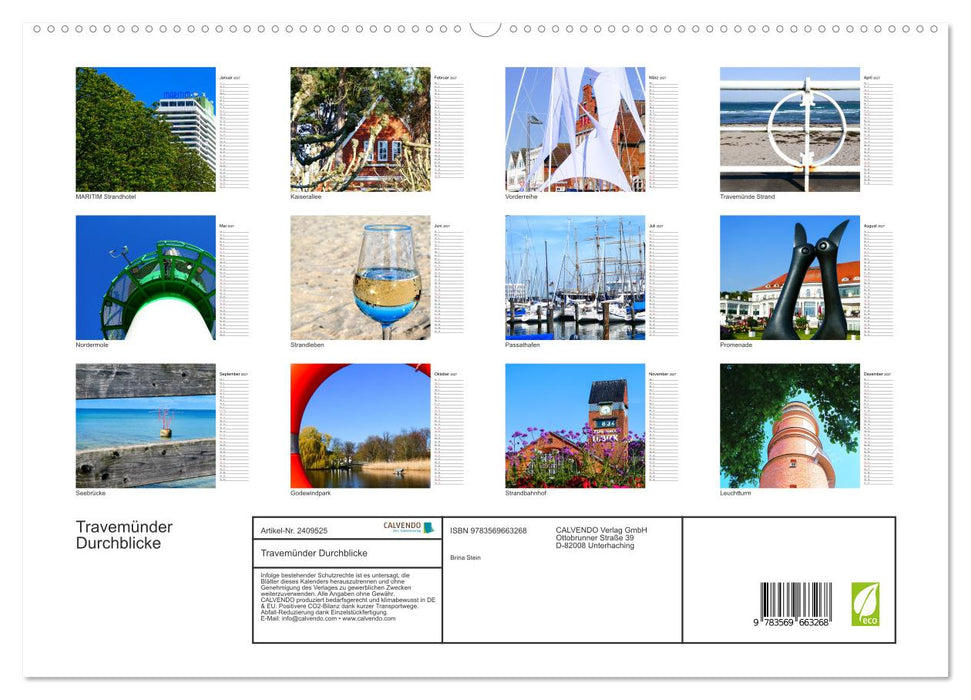 Travemünder Durchblicke (CALVENDO Premium Wandkalender 2027)