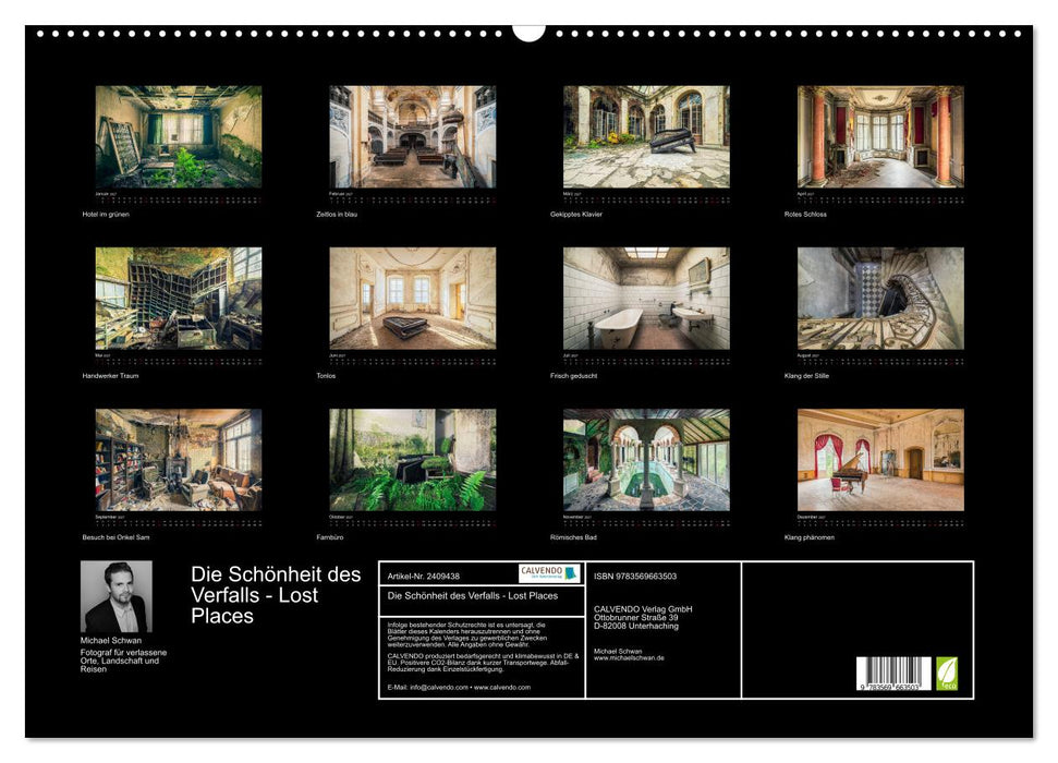 Die Schönheit des Verfalls - Lost Places (CALVENDO Wandkalender 2027)