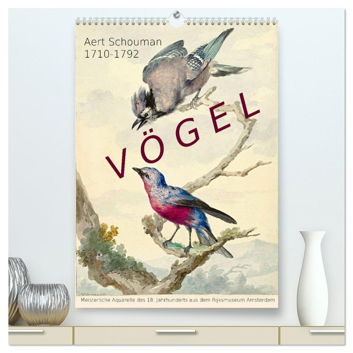 Aert Schouman. VÖGEL (CALVENDO Premium Wandkalender 2027)