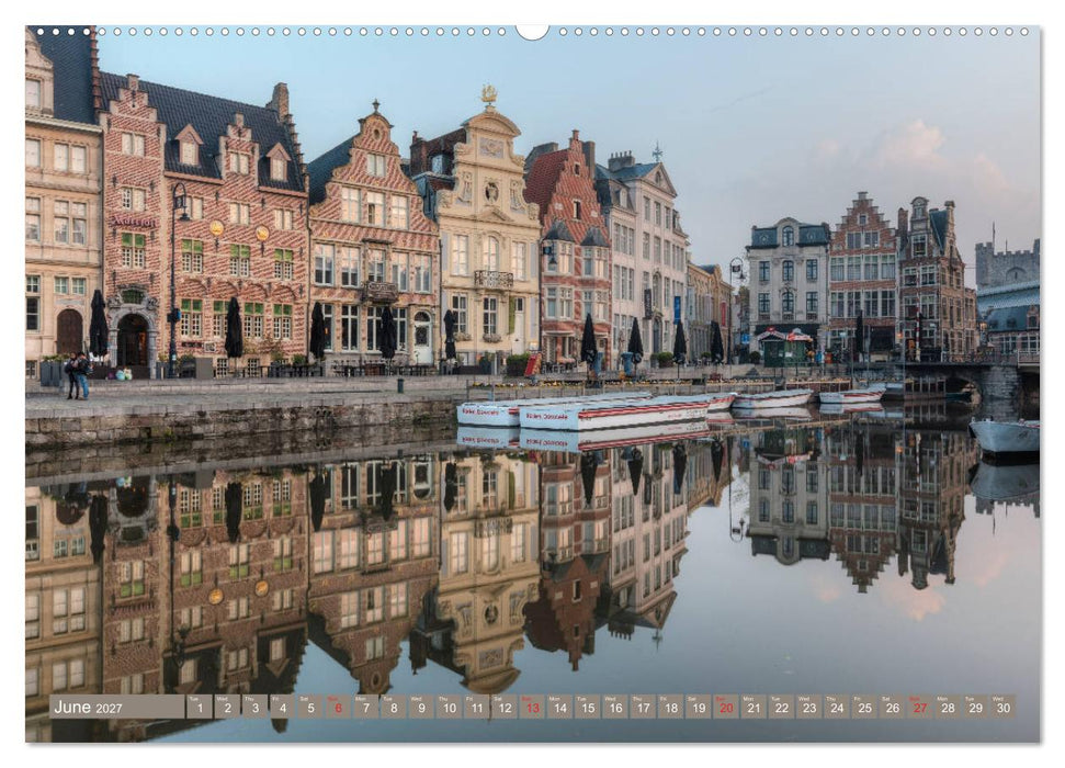 Bruges and Ghent, a photographic city tour in Flanders. (CALVENDO Premium-Calendar 2027)