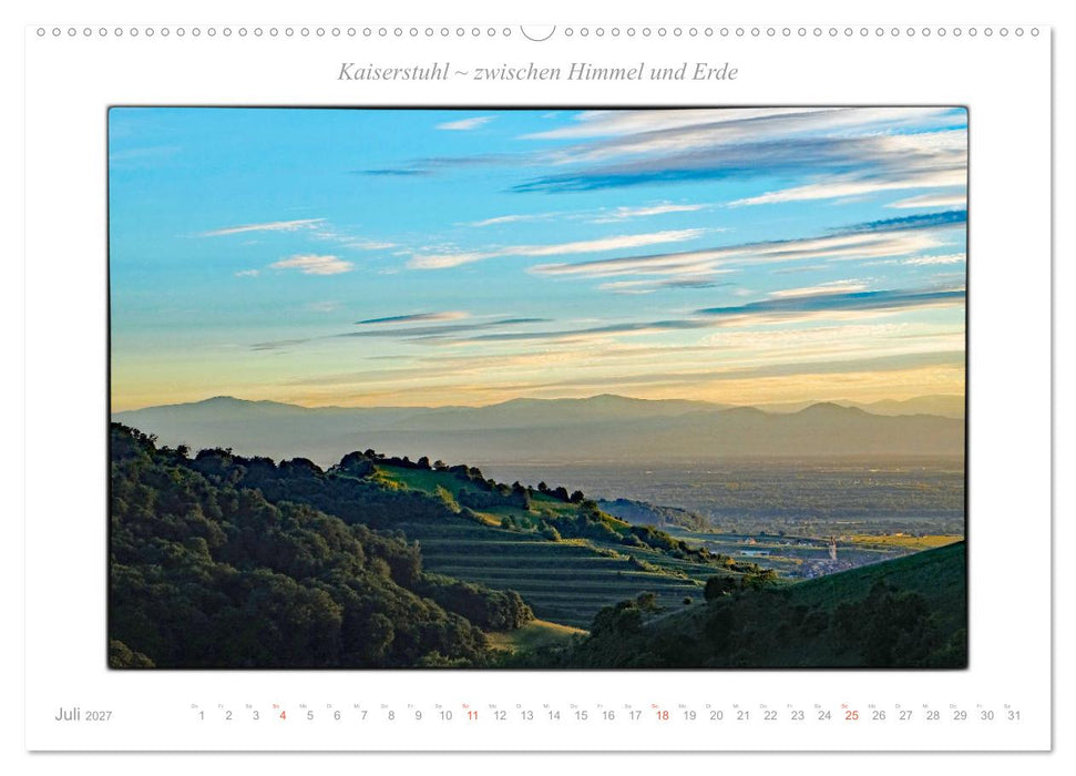 Kaiserstuhl zwischen Himmel und Erde (CALVENDO Premium Wandkalender 2027)